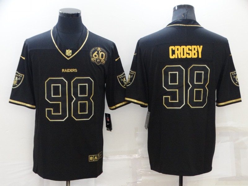 Men's Las Vegas Raiders Maxx Crosby #98 Black Authentic Jersey